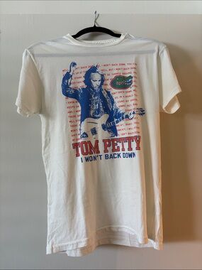 Tom Petty I Won't Back Down Graphic Tee - White